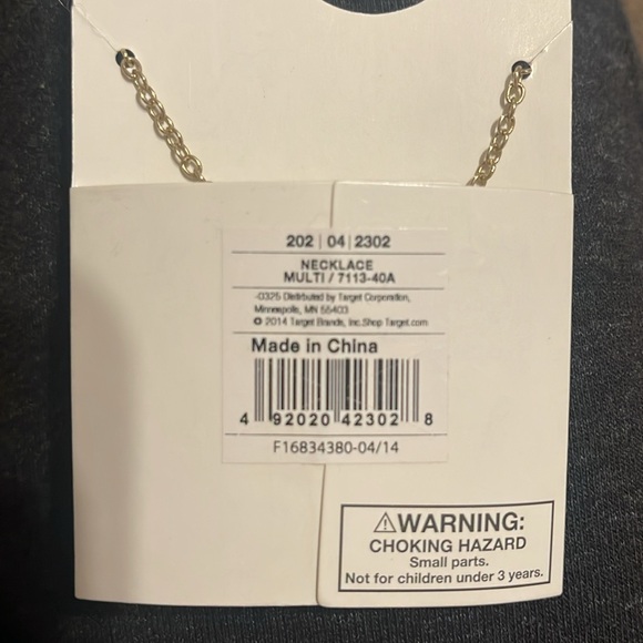 ✨3 FOR $18✨ MIX & MATCH…NEW “TARGET” OWL MULTI-COLORED NECKLACE W/GOLD CHAIN. - Picture 4 of 4